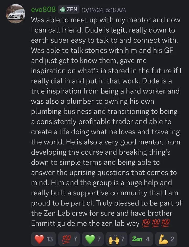 evo808 on meeting Emmitt and the supportive community