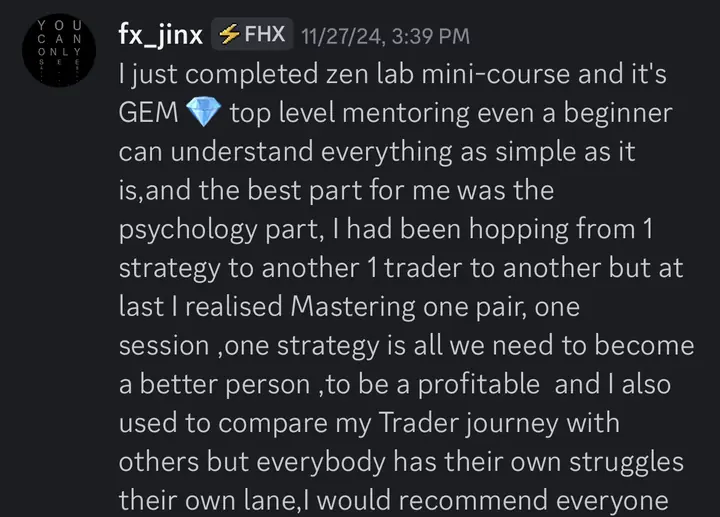 fx_jinx: completed the mini-course, top level mentoring
